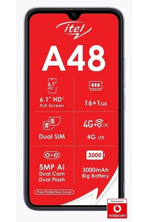 iTel A48 Dual Sim (Black) - Refurb Tech SA