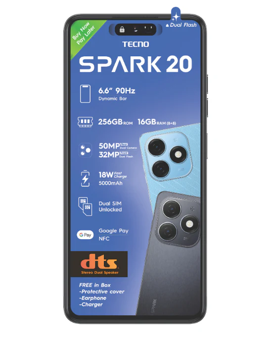 Tecno Spark 20C 128GB DS (Black)